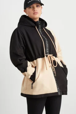 Colour Block Long Jacket 731