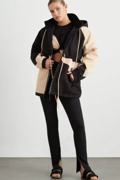 Colour Block Long Jacket 731