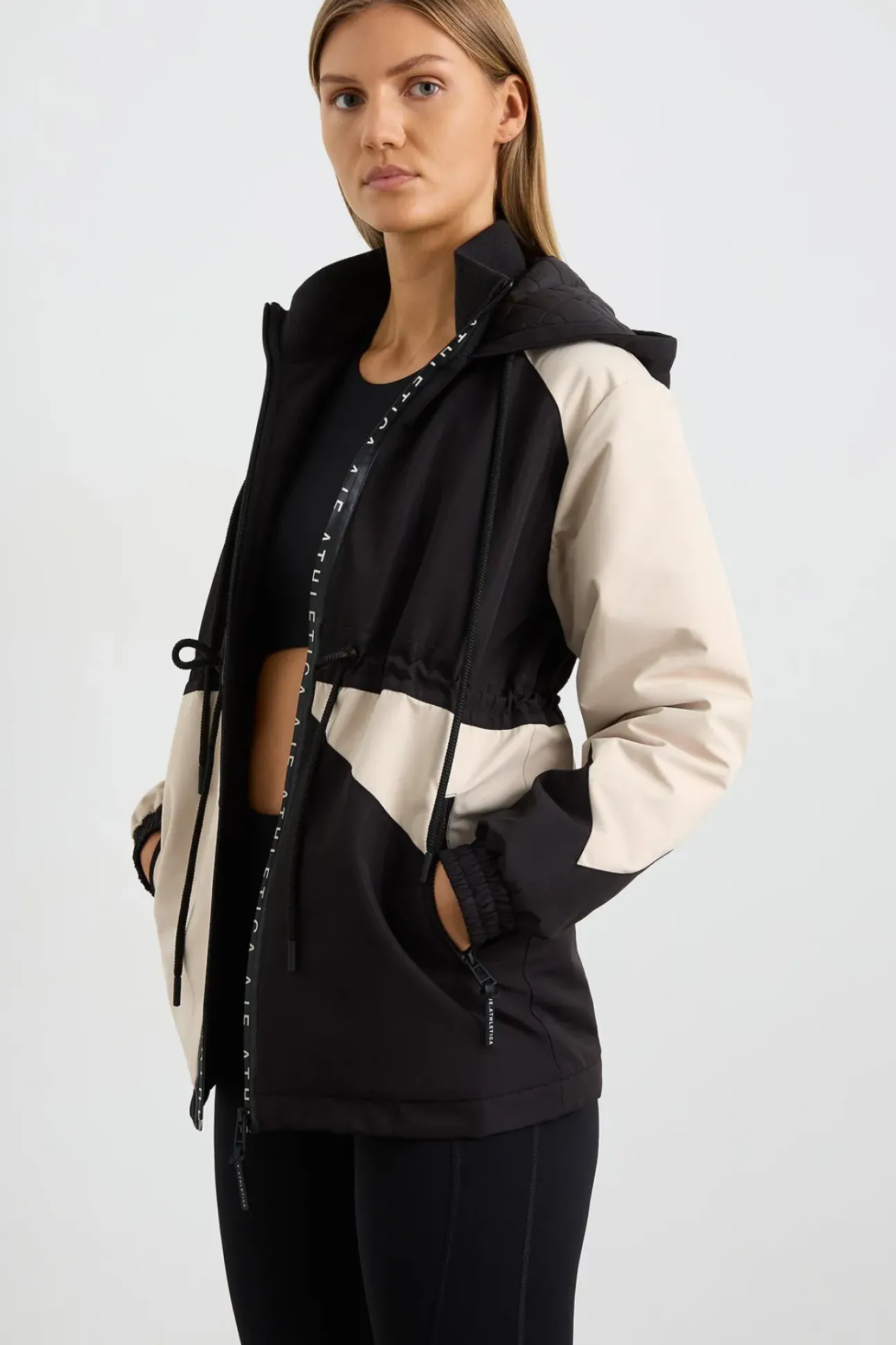 Colour Block Long Jacket 731