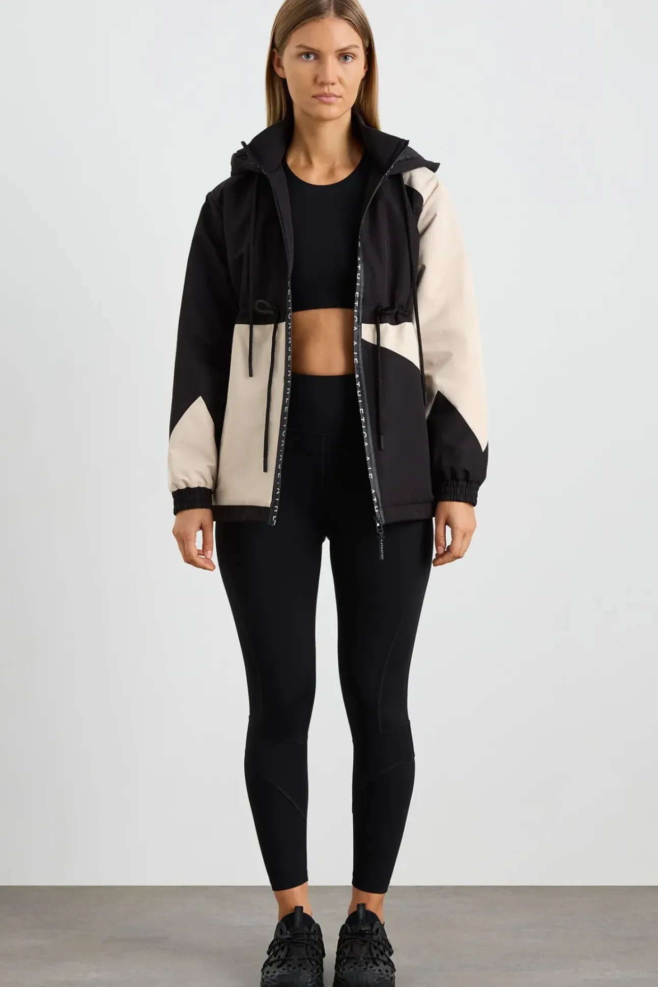 Colour Block Long Jacket 731