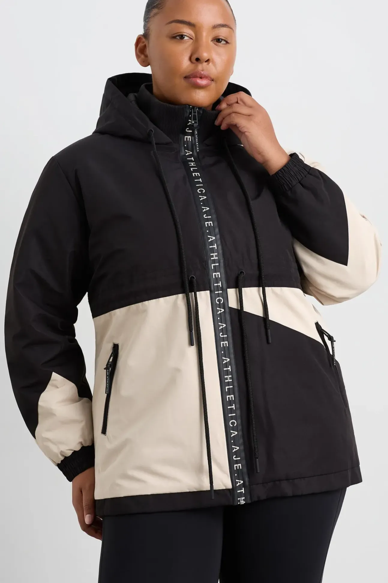 Colour Block Long Jacket 731