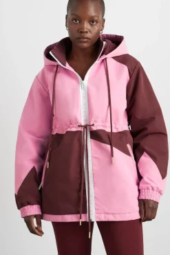 Colour Block Long Jacket 731