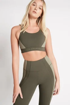 Contrast Adjustable Strap Sports Bra 321