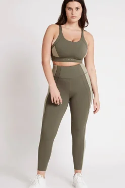 Contrast Adjustable Strap Sports Bra 321