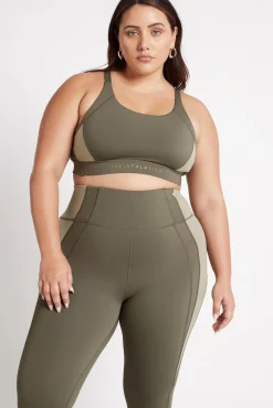 Contrast Adjustable Strap Sports Bra 321