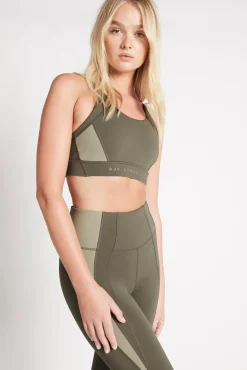 Contrast Adjustable Strap Sports Bra 321