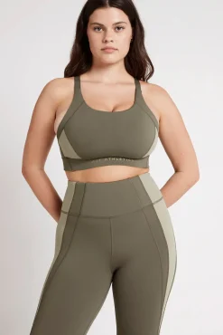 Contrast Adjustable Strap Sports Bra 321