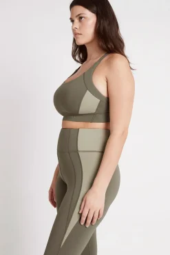 Contrast Adjustable Strap Sports Bra 321