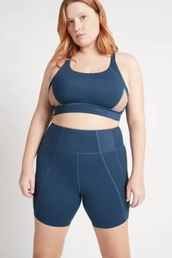 Contrast Adjustable Strap Sports Bra 321