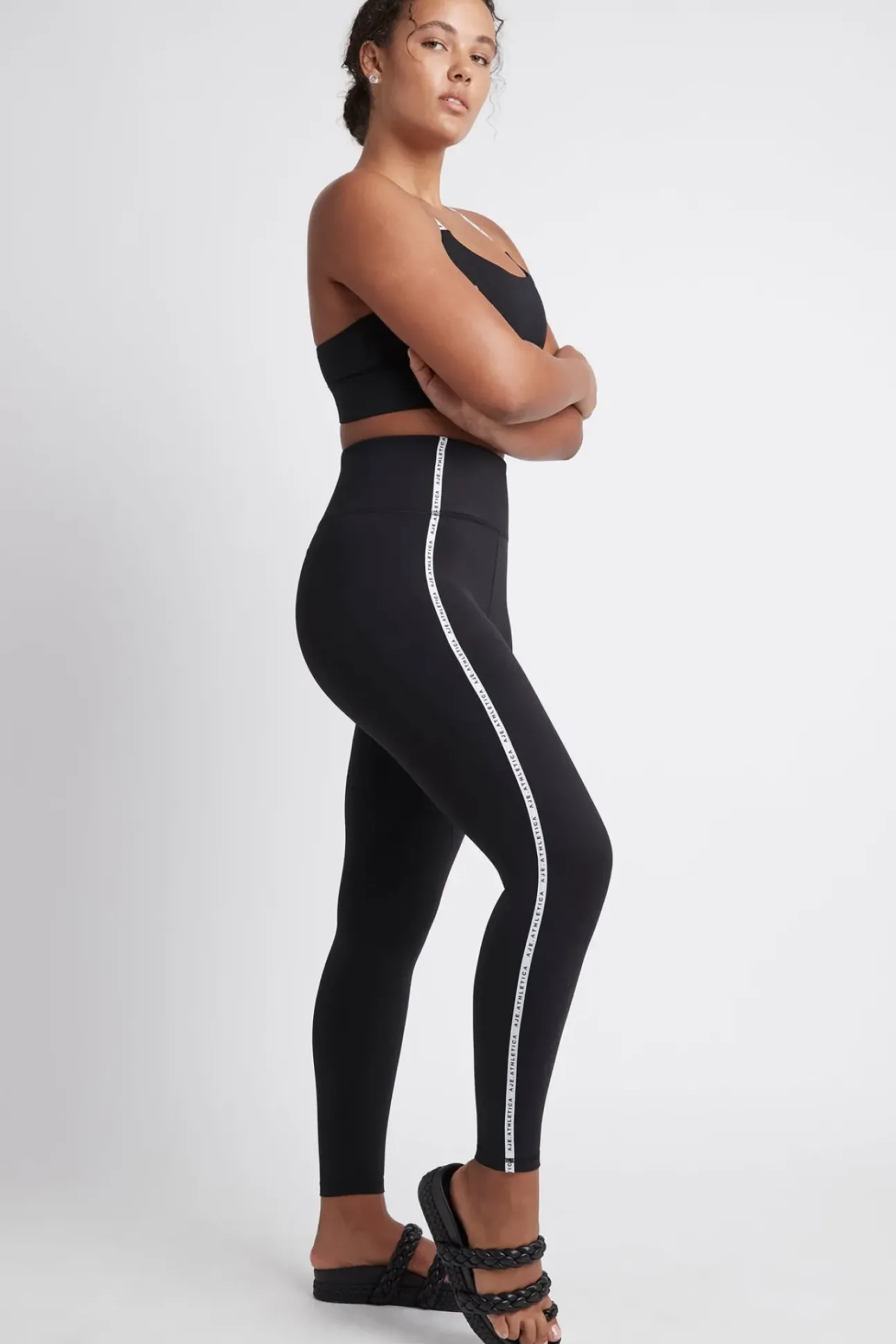 Contrast Logo Full Length Legging 203