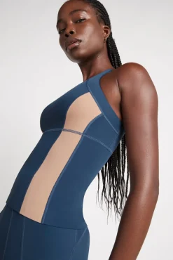 Contrast Longline Racerback Tank 124