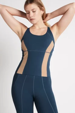 Contrast Longline Racerback Tank 124