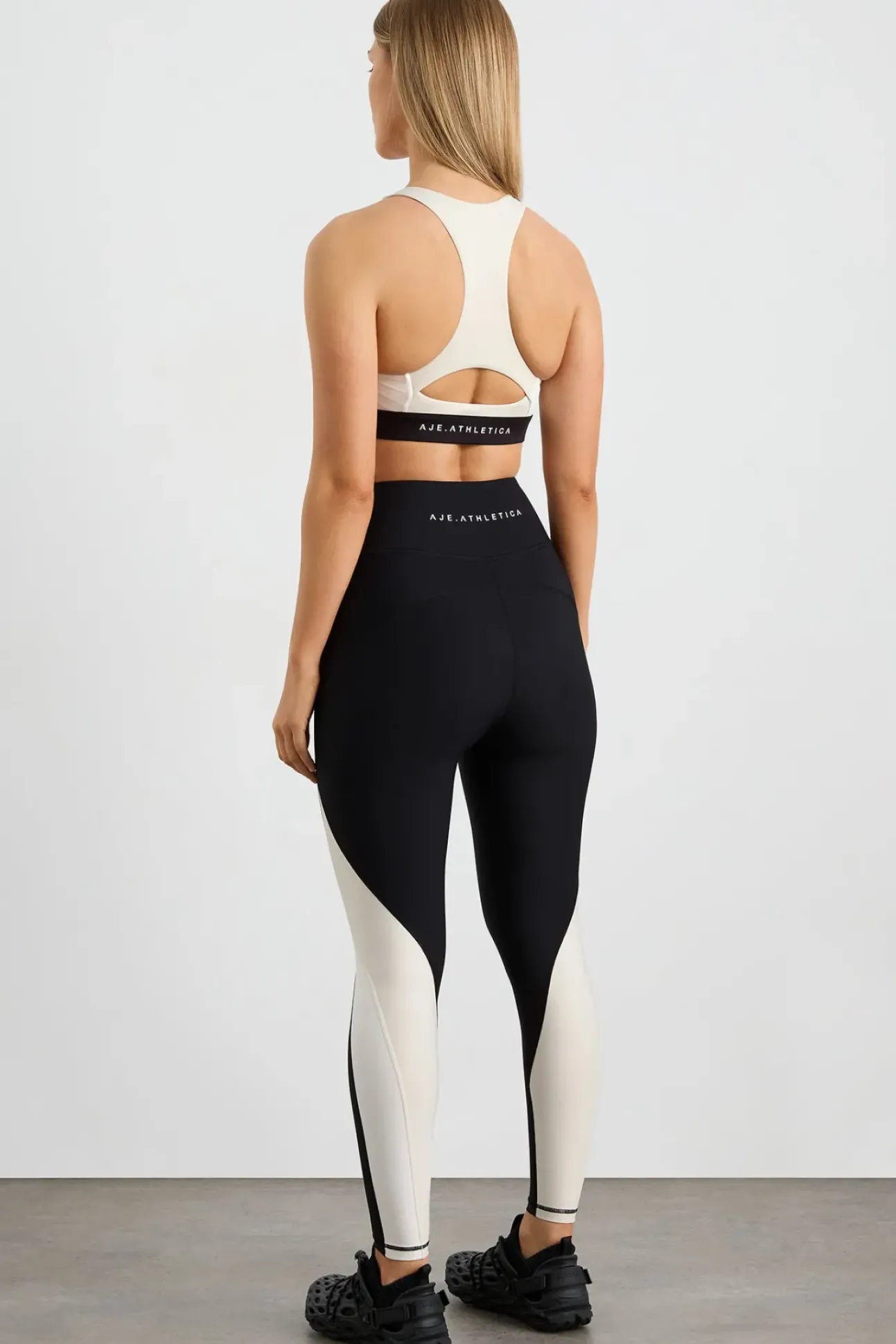 Contrast Panel Full Length Legging 232
