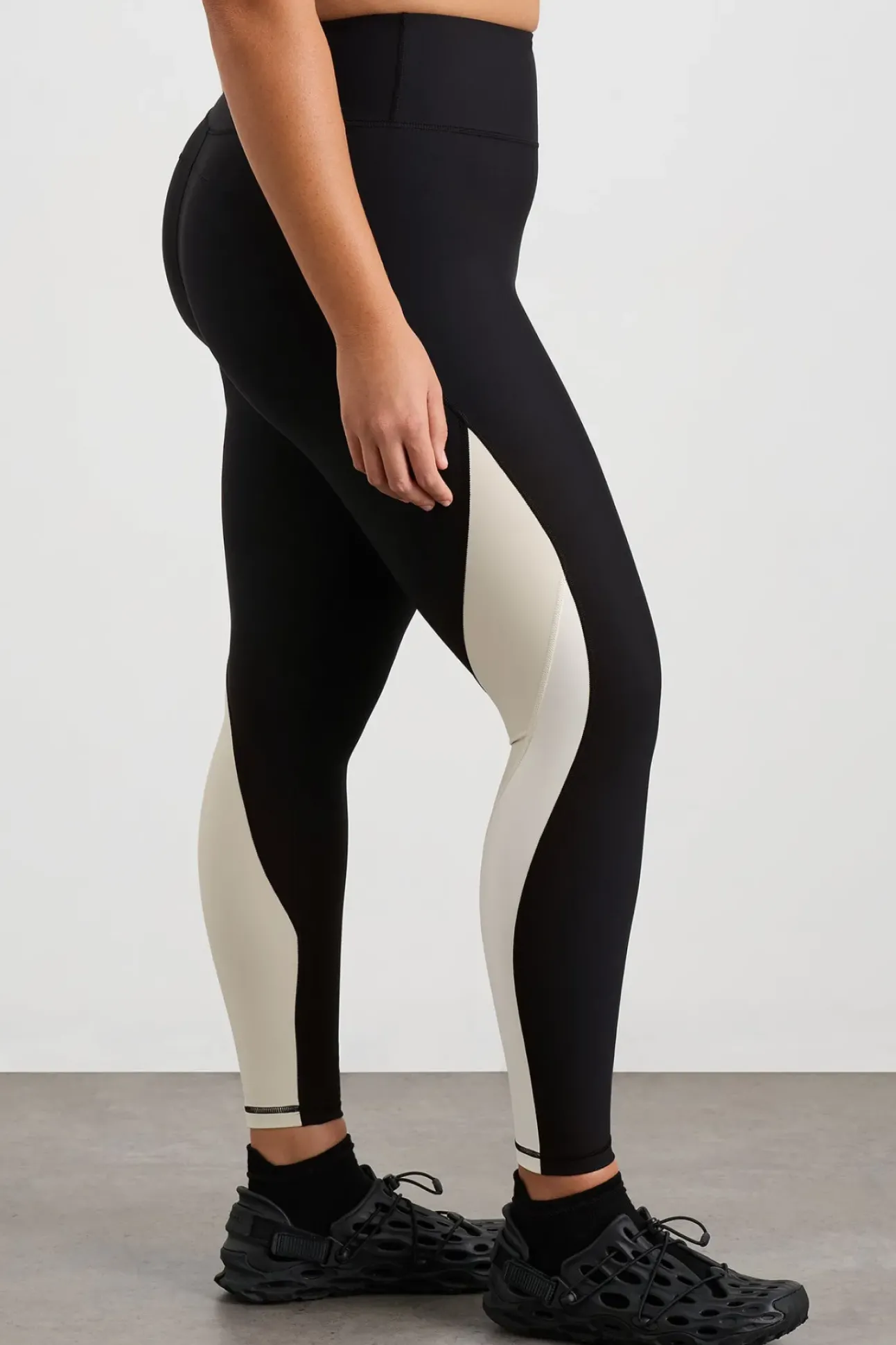 Contrast Panel Full Length Legging 232