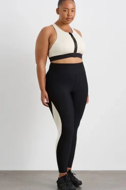 Contrast Panel Full Length Legging 232