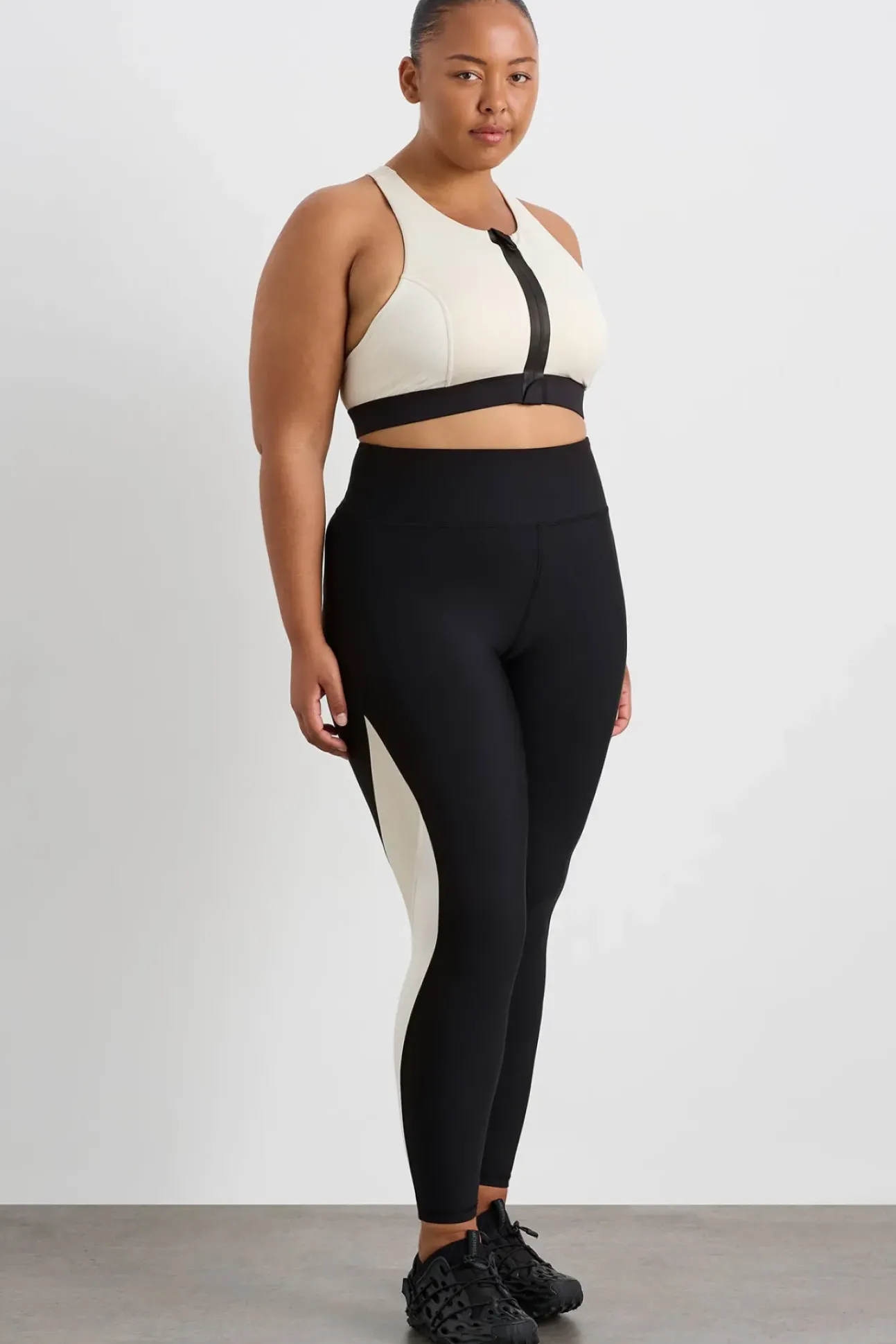 Contrast Panel Full Length Legging 232