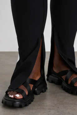 Contrast Split Hem Legging 205