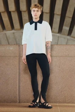 Contrast Split Hem Legging 205