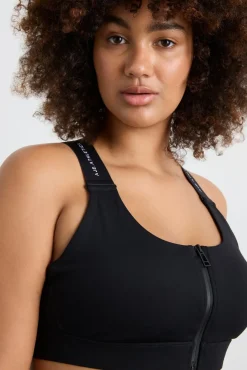 Contrast Zip Sports Bra 304