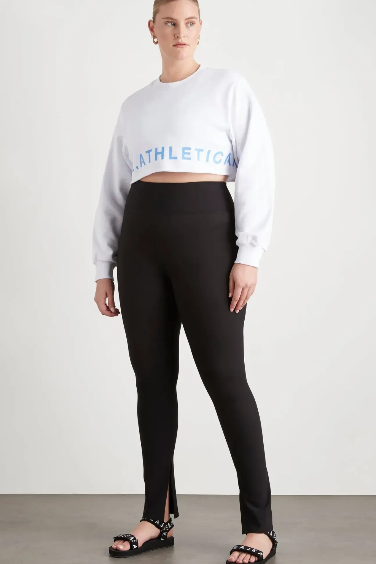 Crop Cut Out Crew Jumper 416