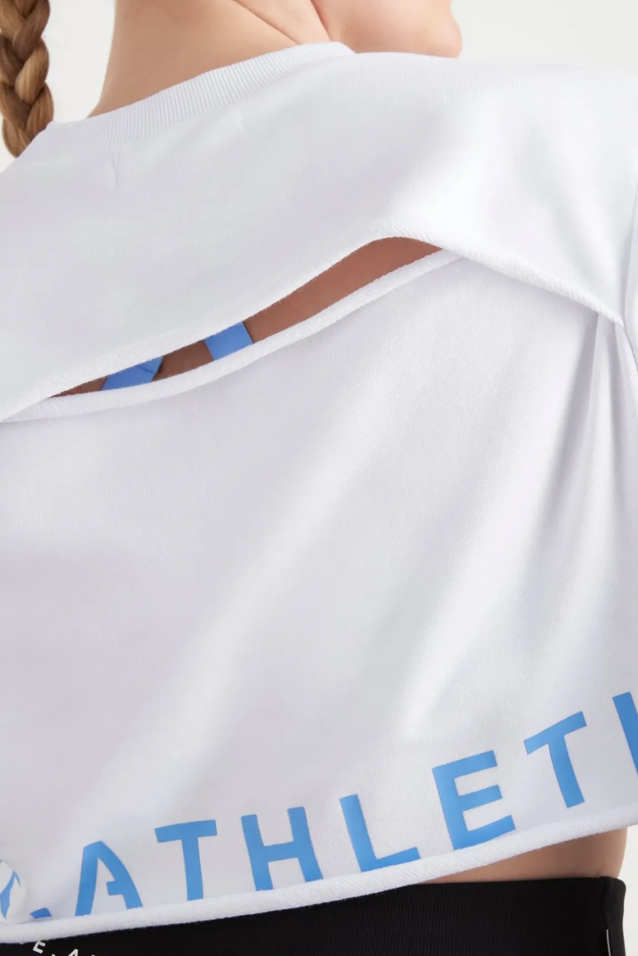 Crop Cut Out Crew Jumper 416