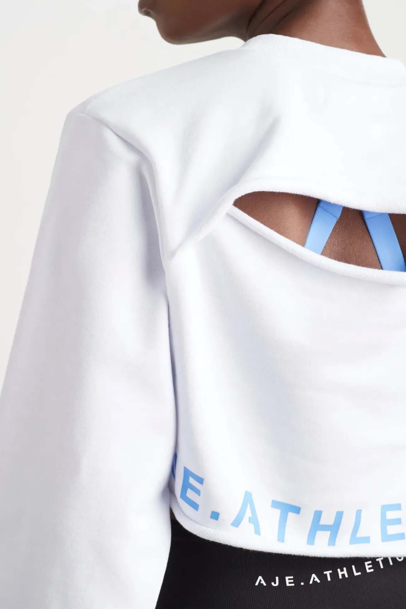 Crop Cut Out Crew Jumper 416