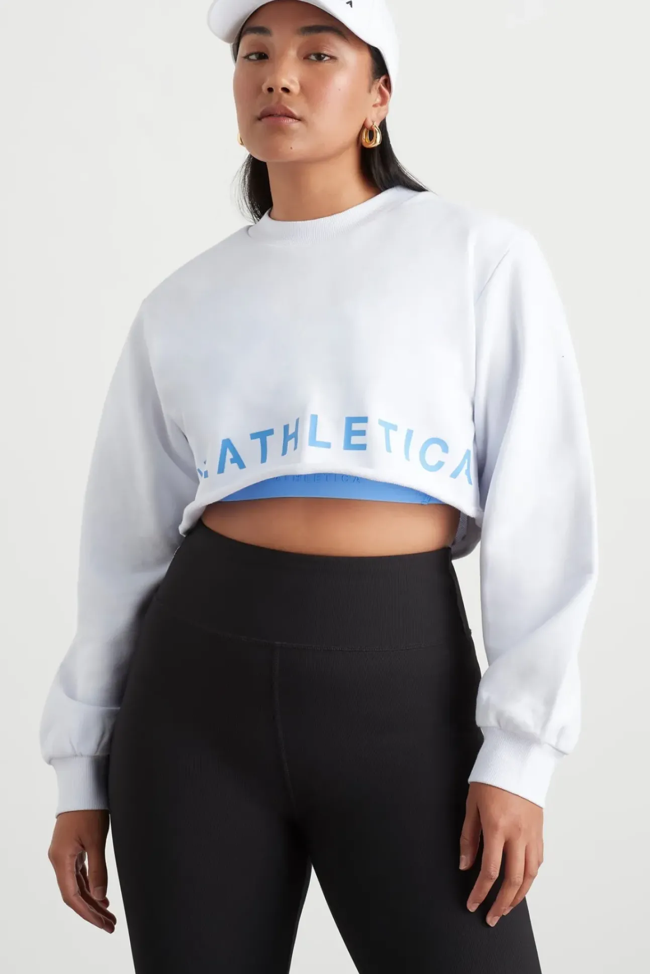 Crop Cut Out Crew Jumper 416