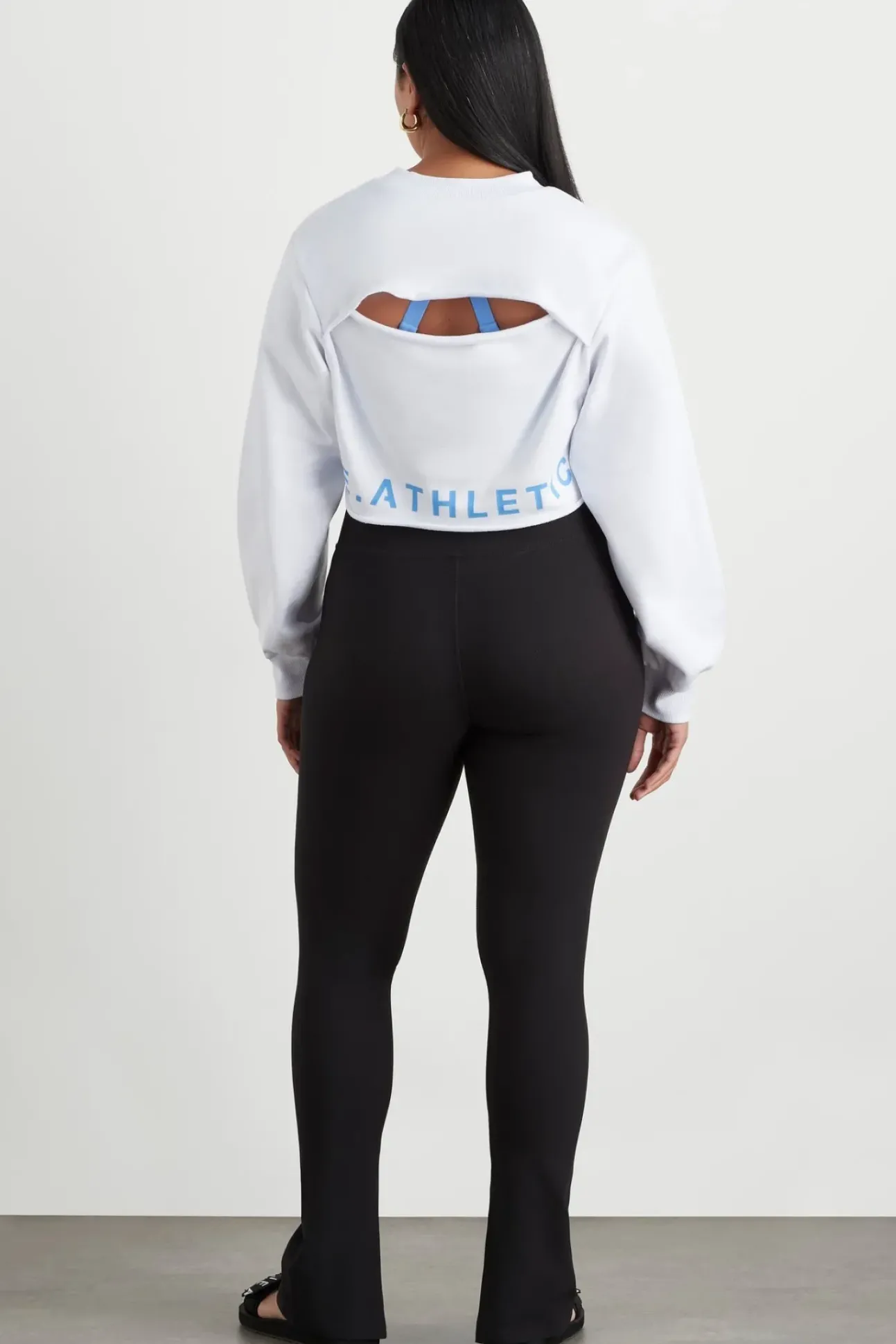 Crop Cut Out Crew Jumper 416