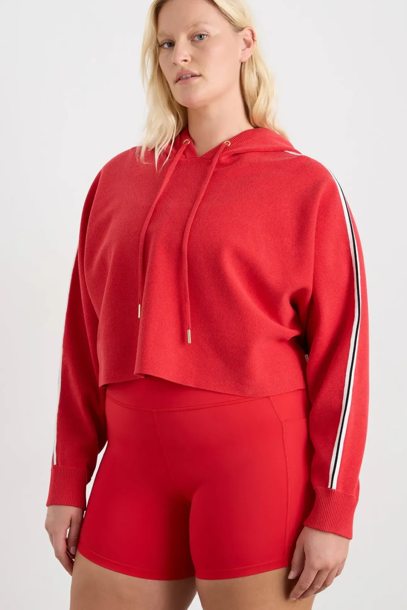 Crop Knit Hoodie 405