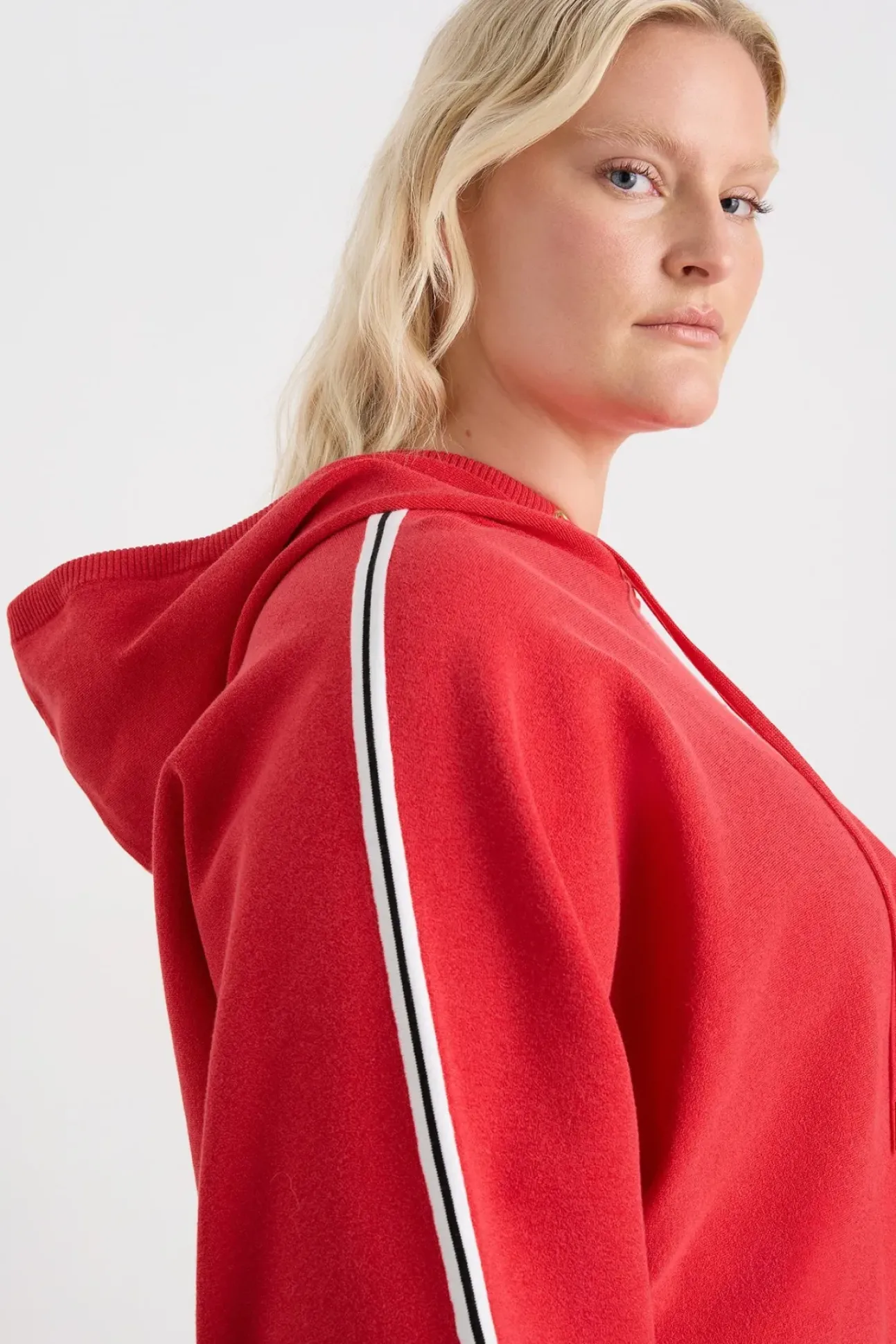 Crop Knit Hoodie 405