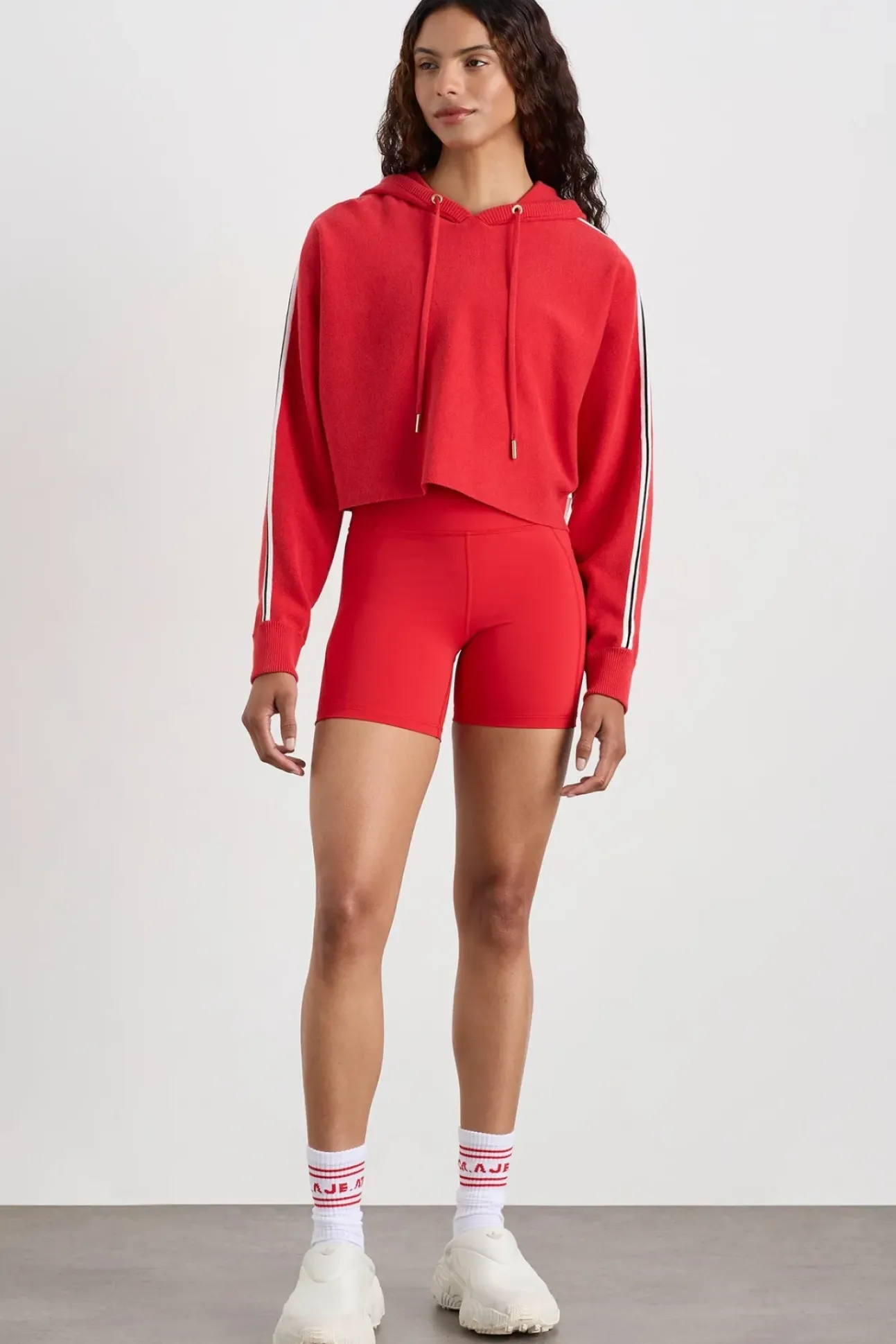 Crop Knit Hoodie 405