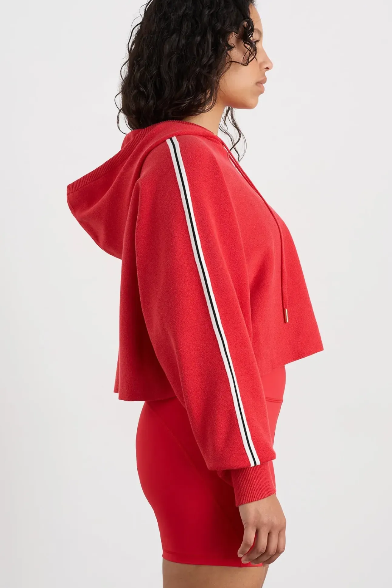 Crop Knit Hoodie 405