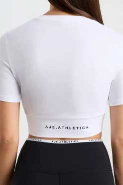 Crop Twist Front Tee 130