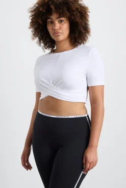 Crop Twist Front Tee 130