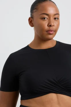 Crop Twist Front Tee 130