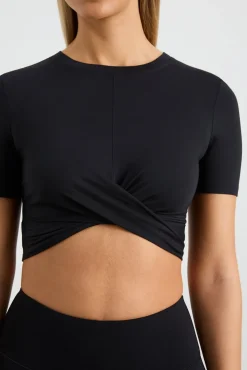 Crop Twist Front Tee 130