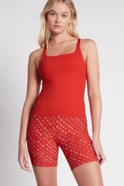 Cropped Adjustable Strap Racerback Tank 117