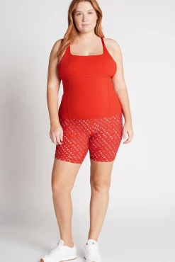 Cropped Adjustable Strap Racerback Tank 117