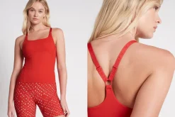 Cropped Adjustable Strap Racerback Tank 117