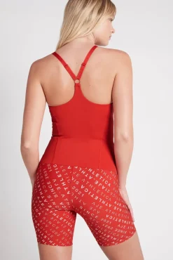 Cropped Adjustable Strap Racerback Tank 117