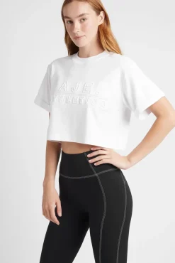 Cropped Embossed Classic Logo T-Shirt 105