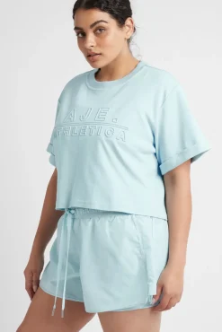 Cropped Embossed Classic Logo T-Shirt 105