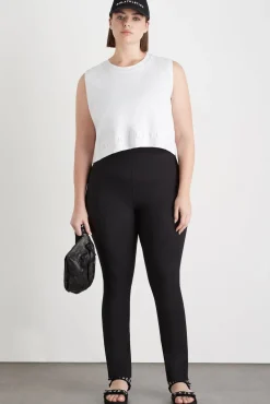 Cropped Embossed Signature Logo Tank 106