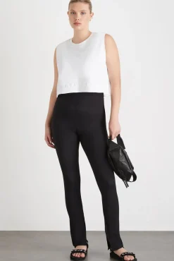 Cropped Embossed Signature Logo Tank 106