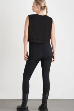 Cropped Embossed Signature Logo Tank 106