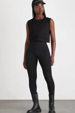 Cropped Embossed Signature Logo Tank 106