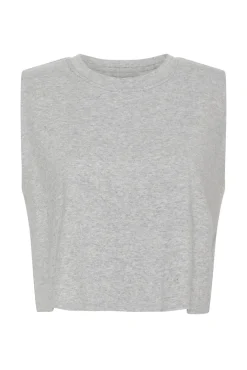 Cropped Embossed Signature Logo Tank 112