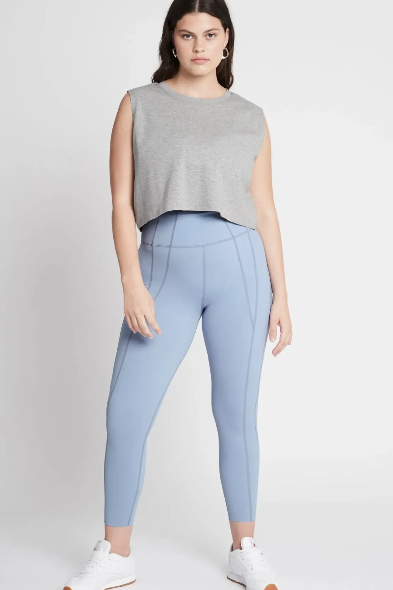 Cropped Embossed Signature Logo Tank 112