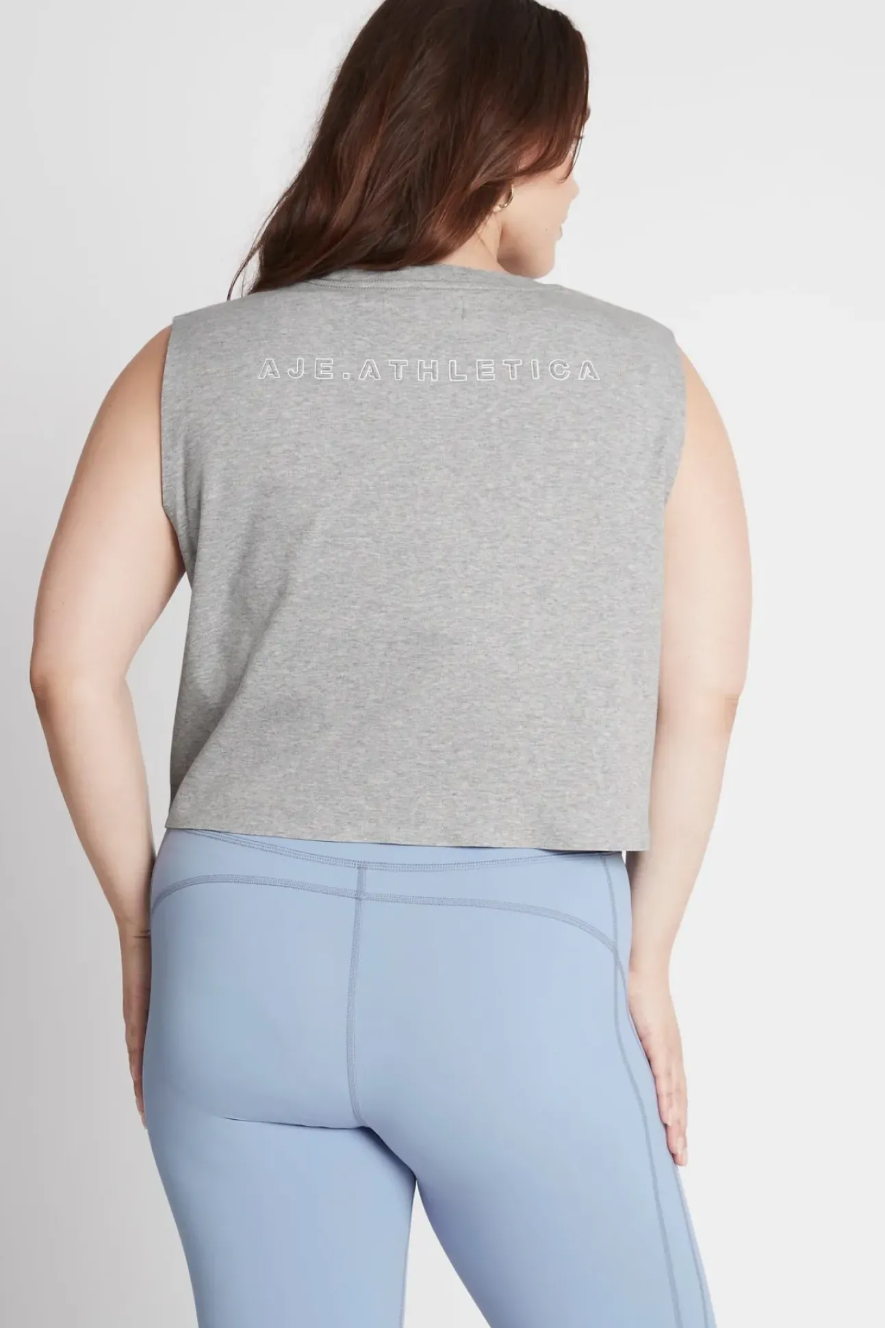 Cropped Embossed Signature Logo Tank 112