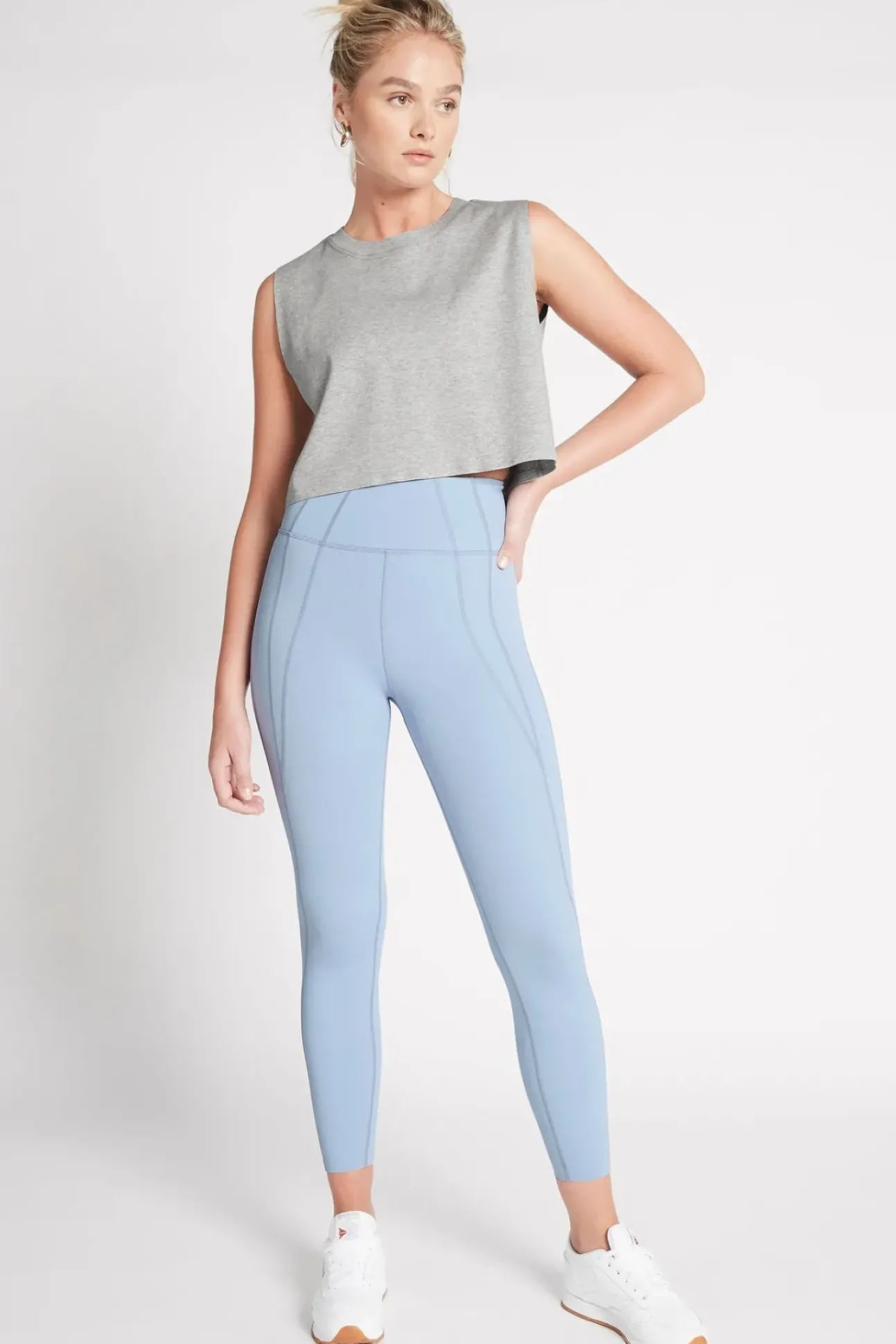 Cropped Embossed Signature Logo Tank 112